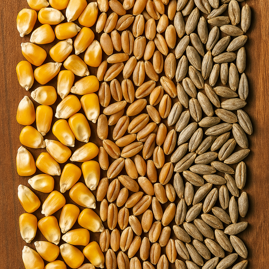 Corn, wheat, and rye grains used in bourbon mash bills – Shop Bourbon Online