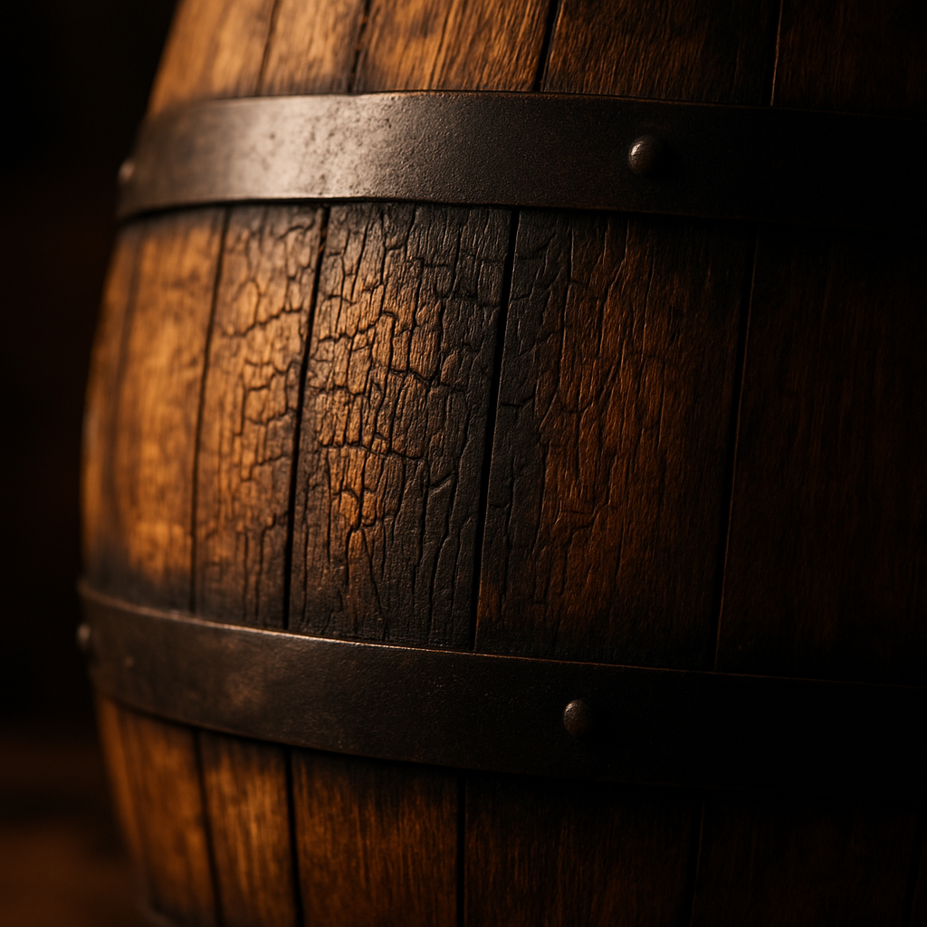 New charred oak barrel used for aging bourbon – Shop Bourbon Online