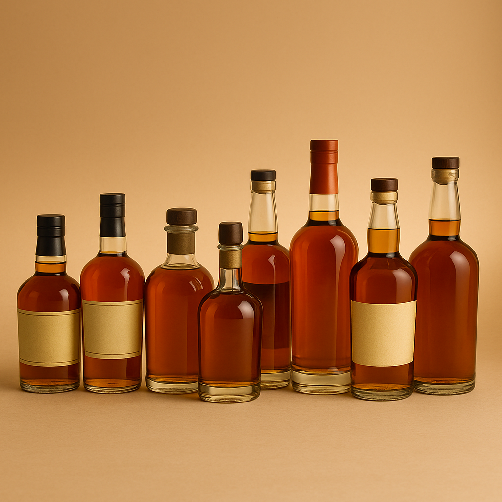 Lineup of bourbon bottles showing options from value to premium – Shop Bourbon Online
